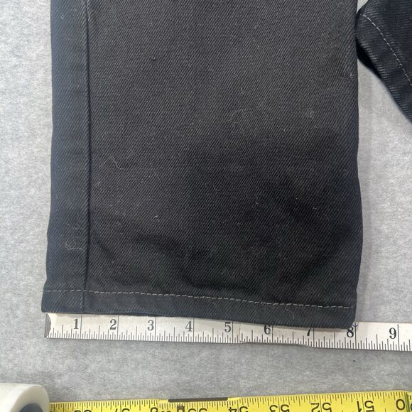 Levi's Jeans 550 Men's 31x34 Fits 32x33 Relaxed Black Cotton Denim Dark 2011 EUC - Picture 14 of 16